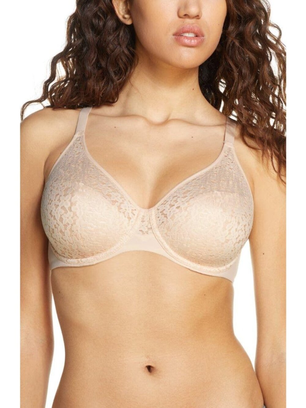 🆕 CHANTELLE Norah Underwire Non-Padded Bra 34DDD Nude Blush Beige #13F1